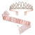 Damen Kristallgeburststags-Tiara und Schärpe-Set Karnz