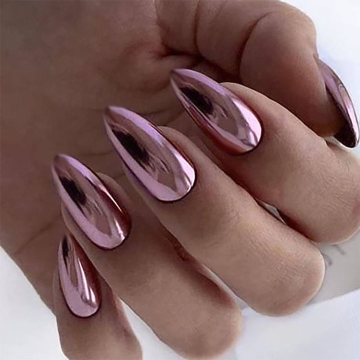 Elegante Spiegelfinish Druck-Nägel Karnz