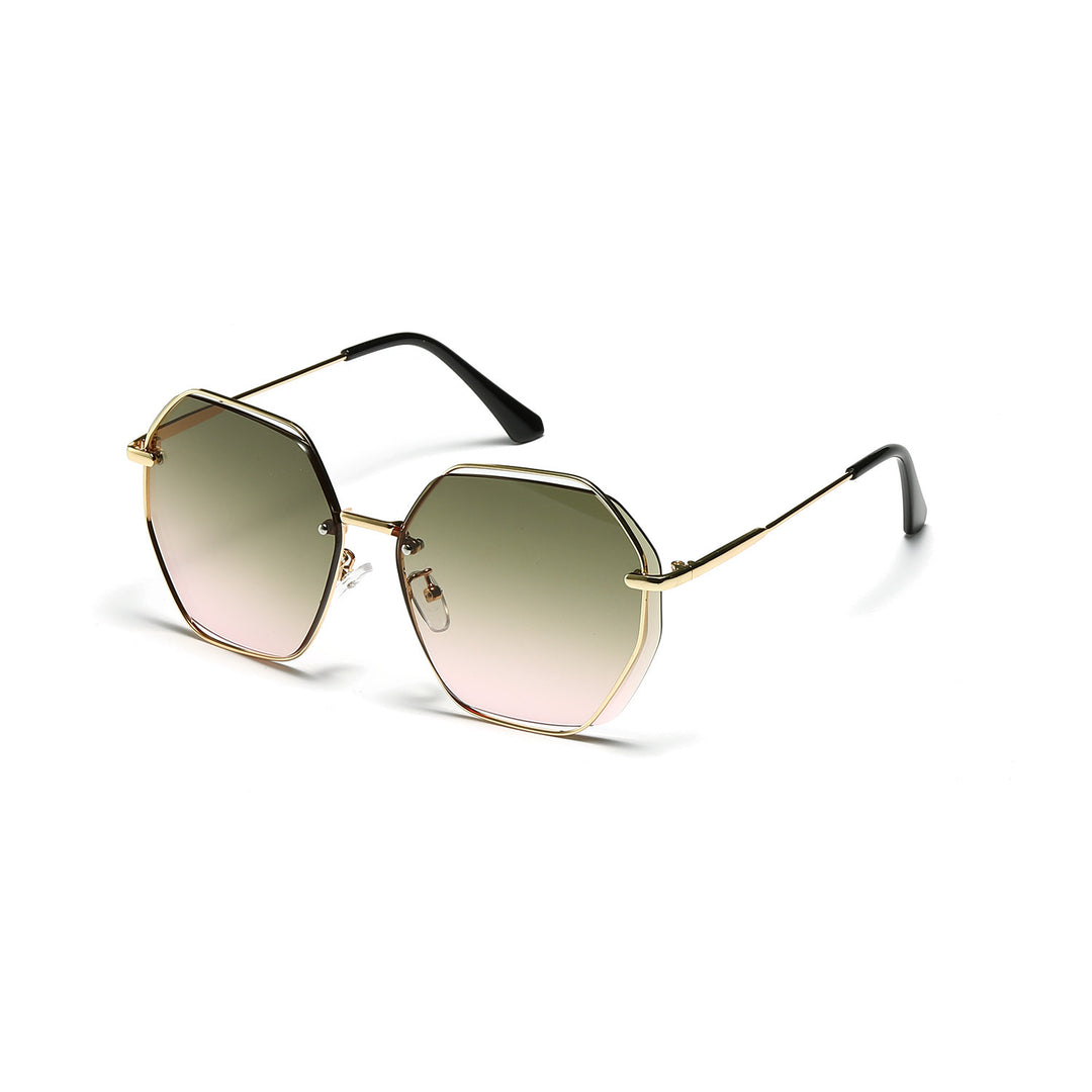 Damen modische achteckige Sonnenbrille mit elegantem Rahmen Karnz