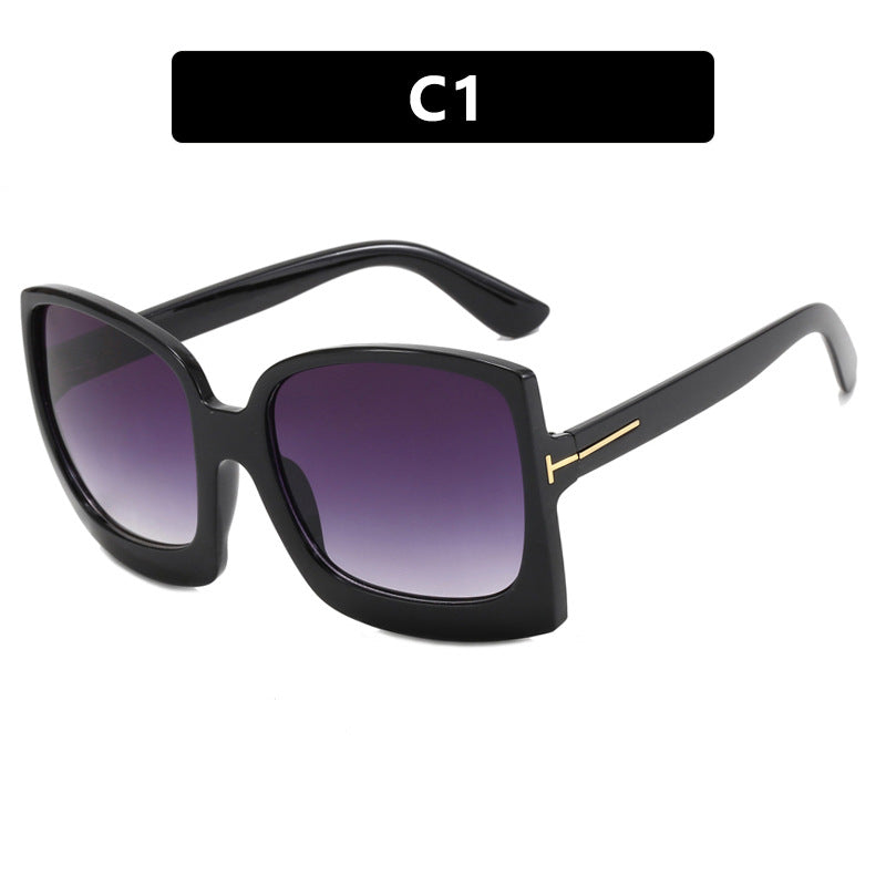 Damen oversized Sonnenbrille im modernen quadratischen Design mit verspiegelten Gläsern Karnz