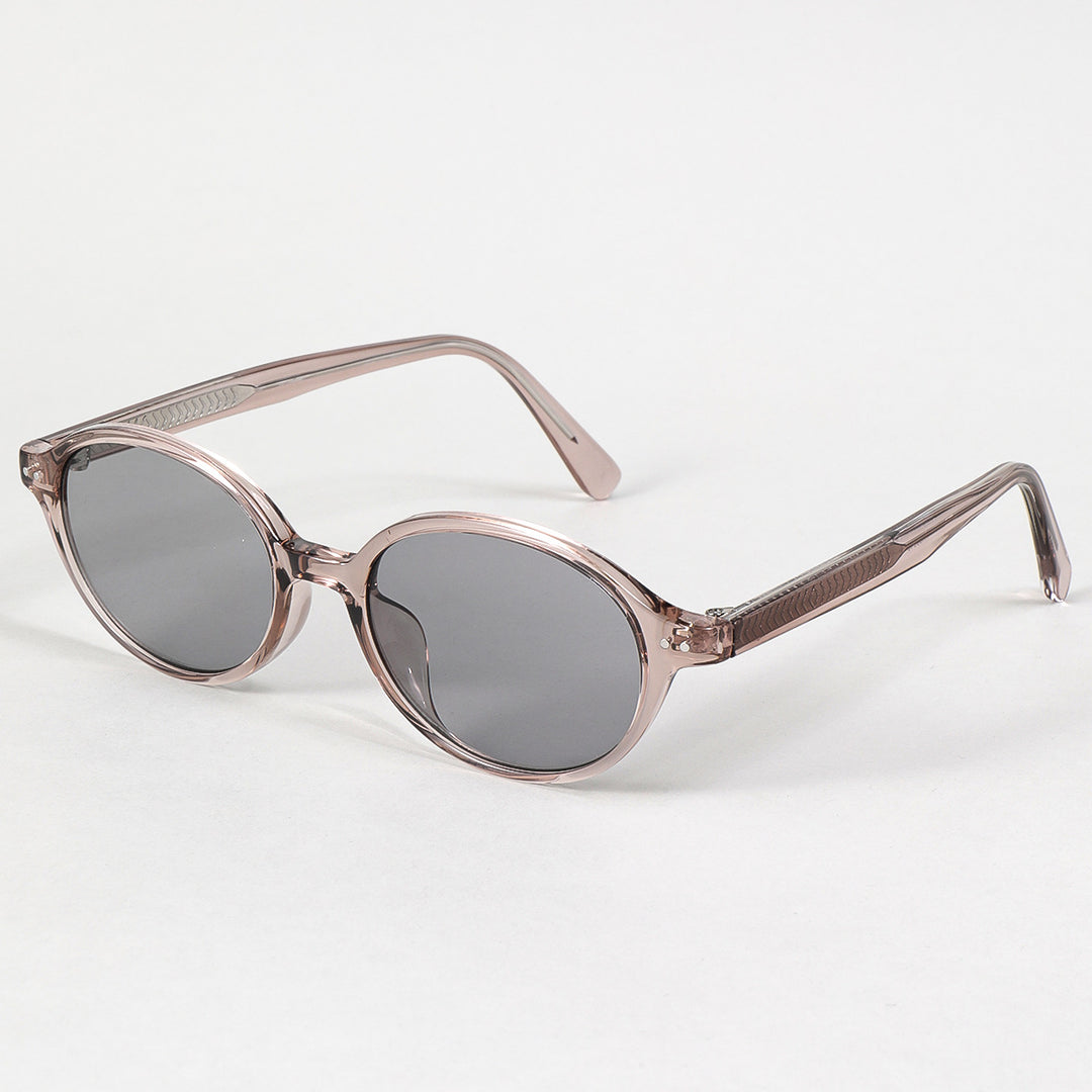 Damen modische Sonnenbrille im Retro-Stil mit braunen Gläsern Karnz