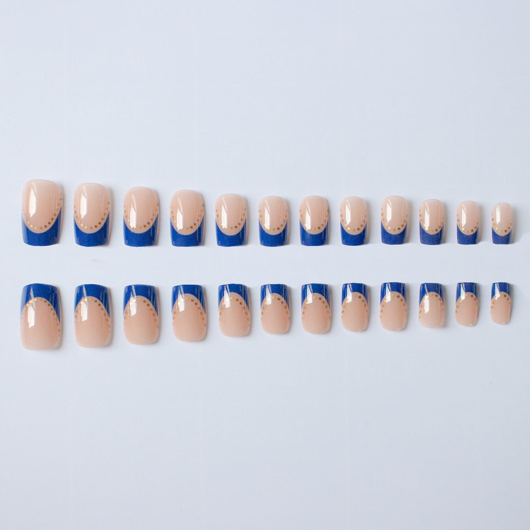 Elegantes French Tip Gel Nagel Kunst Kit