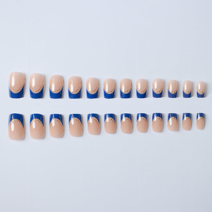 Elegantes French Tip Gel Nagel Kunst Kit