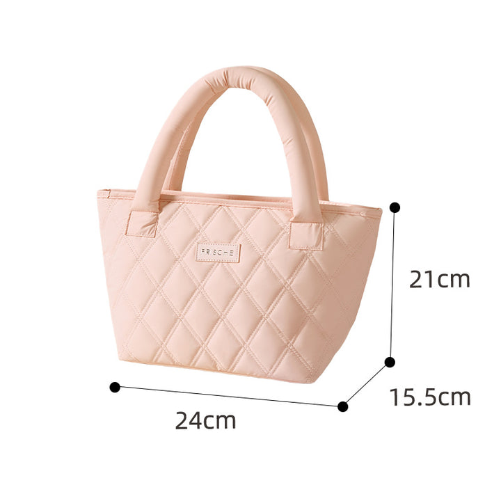 Isolierte gesteppte Lunch-Tasche
