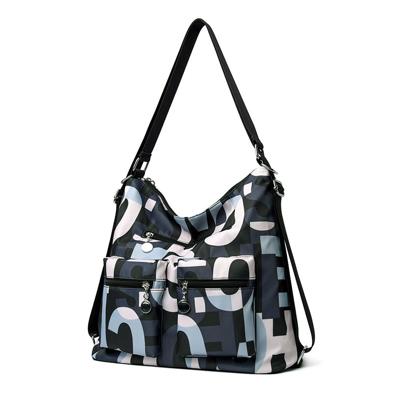 Geräumige Mehrfachtaschen-Schultertasche Karnz