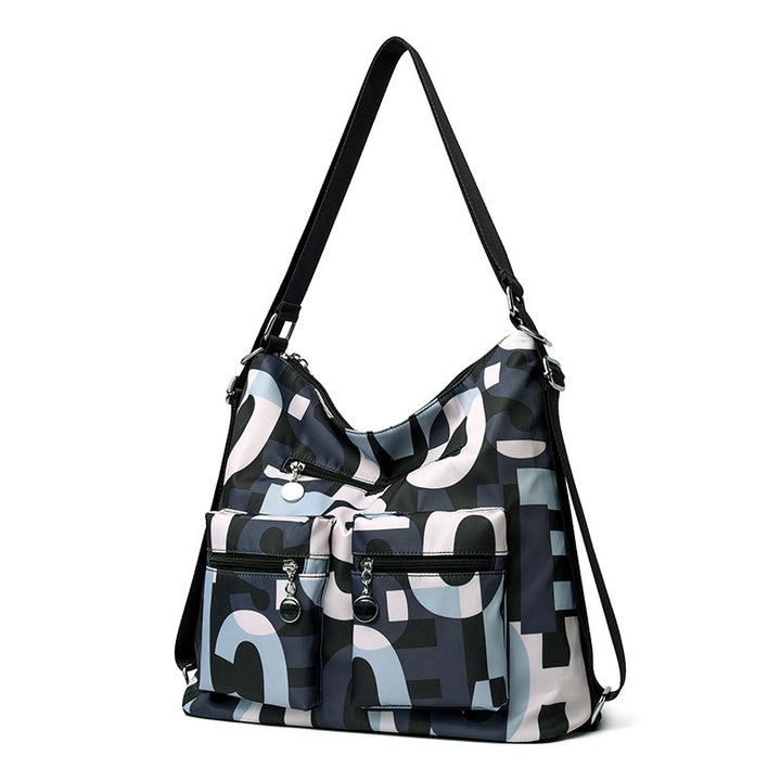 Geräumige Mehrfachtaschen-Schultertasche Karnz