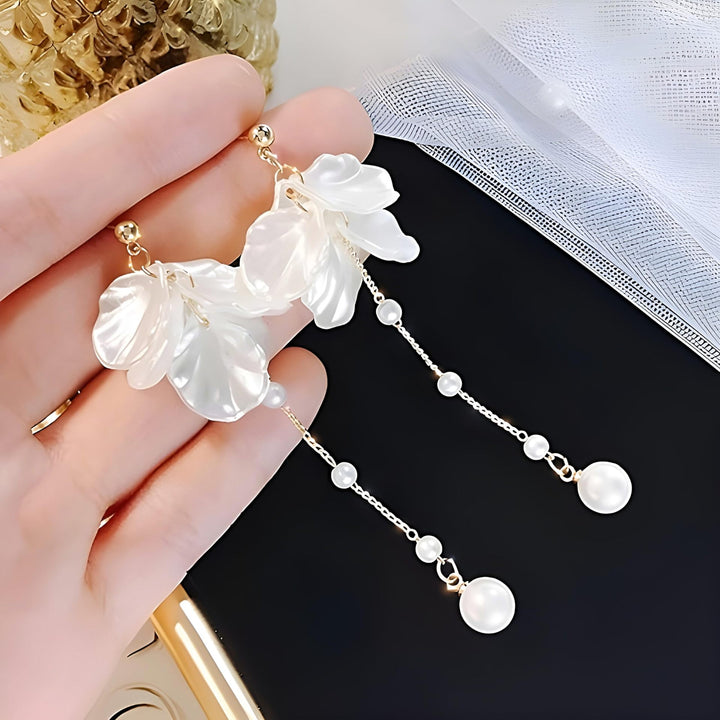 Floral Leaf Drop Ohrringe Karnz
