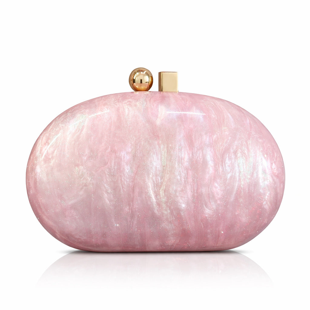 Elegante ovale Abend-Clutch