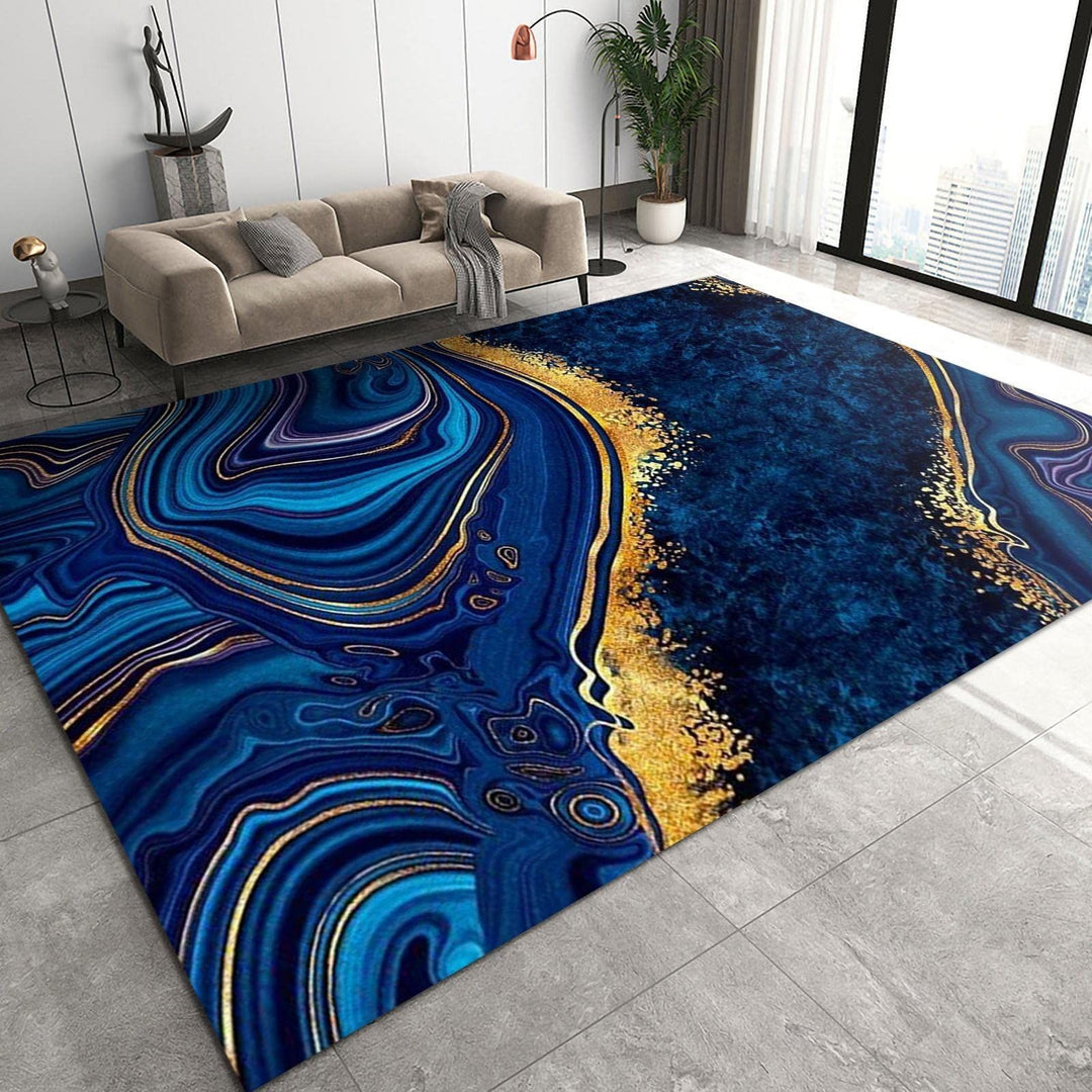 Luxuriöser marmor-inspirierter Teppich