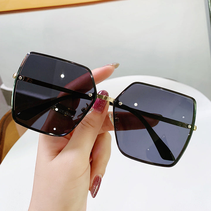 Damen modische quadratische Sonnenbrille mit polarisierenden Gläsern Karnz