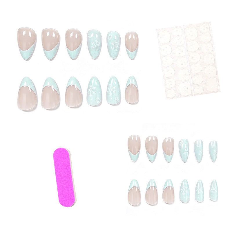 Künstlerische French Tip Acrylnagelverstärkungen Karnz