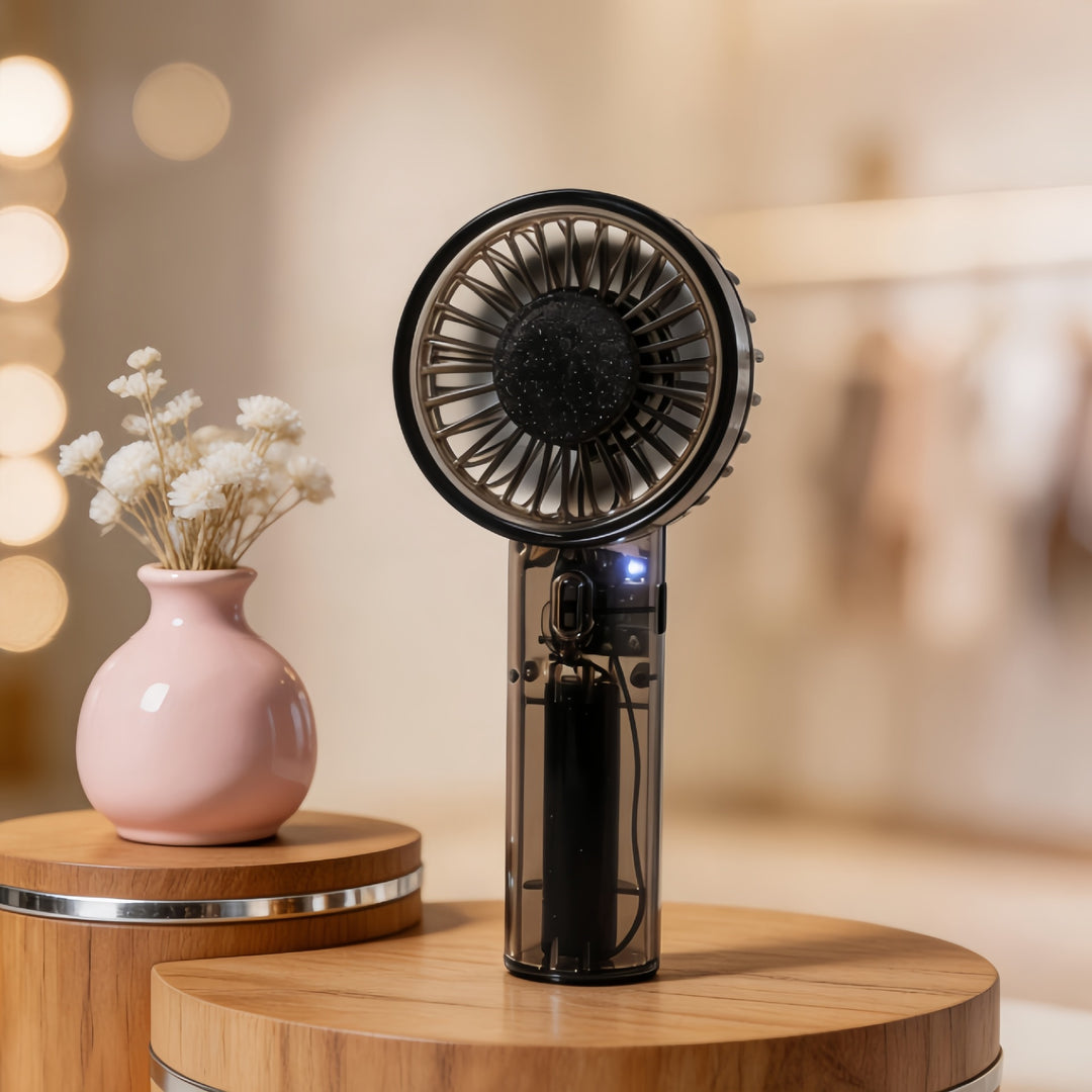 Damen Tragbarer USB Handventilator mit leistungsstarker Akkutechnologie Karnz