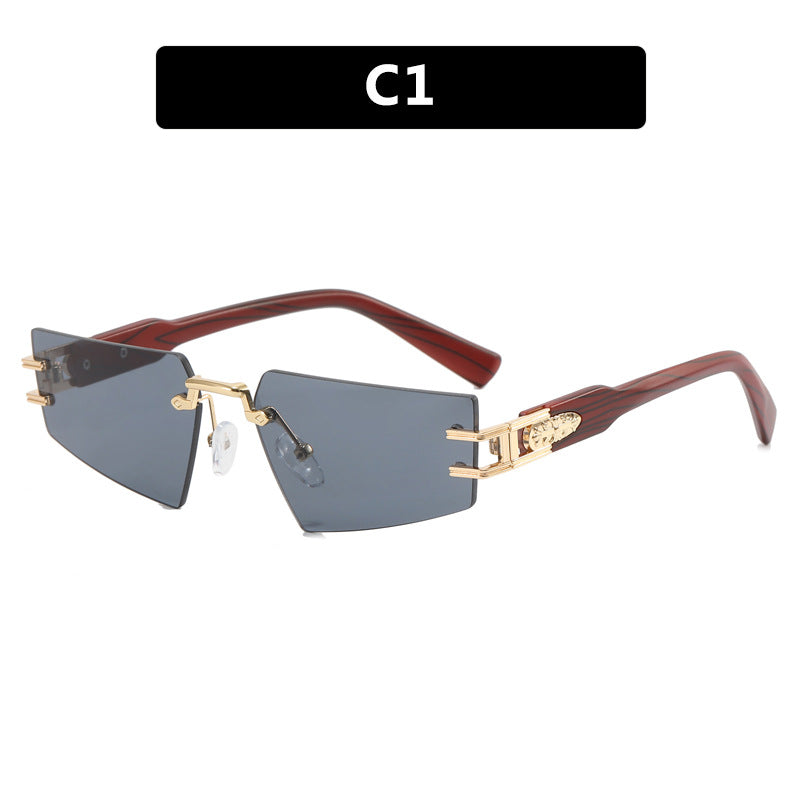 Damen modische Sonnenbrille mit eleganter quadratischer Rahmenkonstruktion und luxuriösen Details Karnz