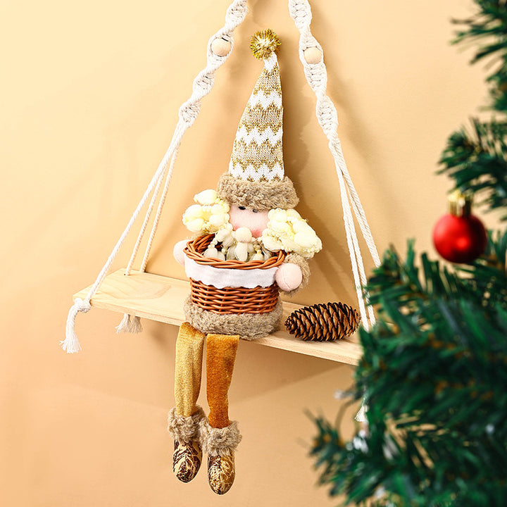 Dekorative Schneemann Hängedekoration Karnz
