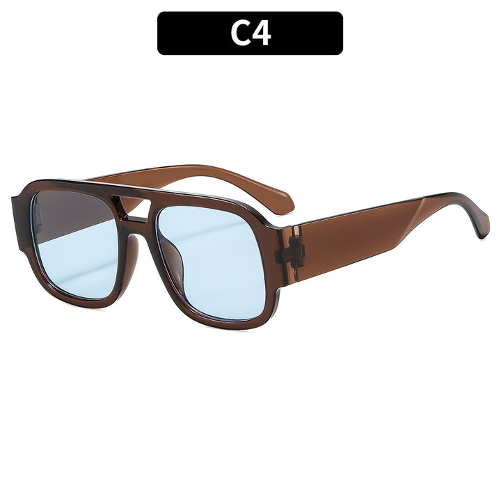 Futuristische geometrische quadratische Sonnenbrille