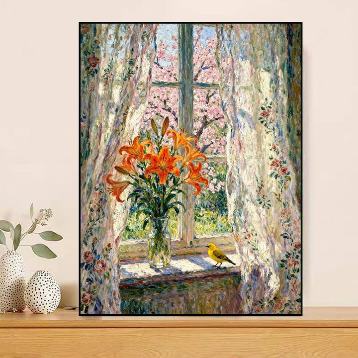 Vintage Floral Leinwand Druck Karnz