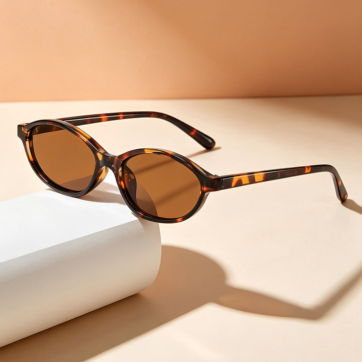 Elegante Vintage-inspirierte ovale Sonnenbrillen Karnz