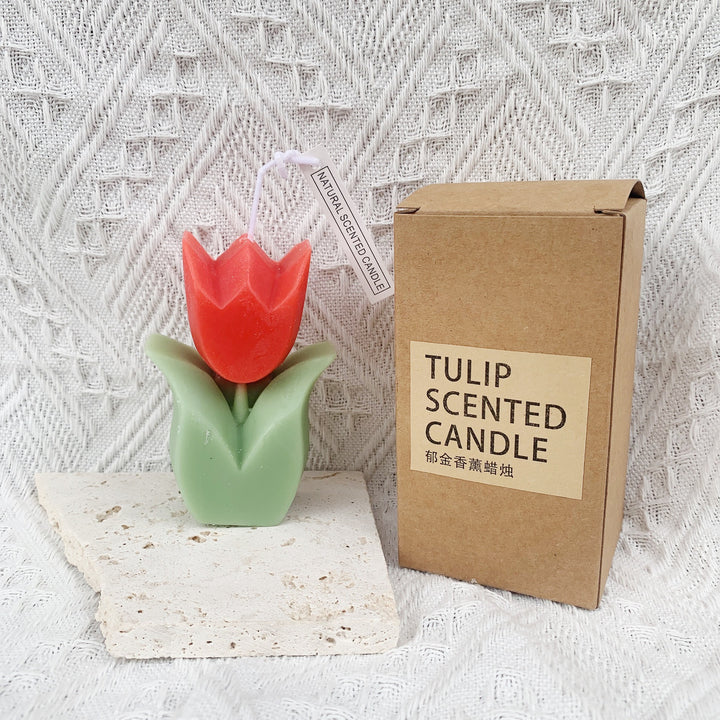 Tulpenförmige Duftende Dekorative Sojawachstropfkerze