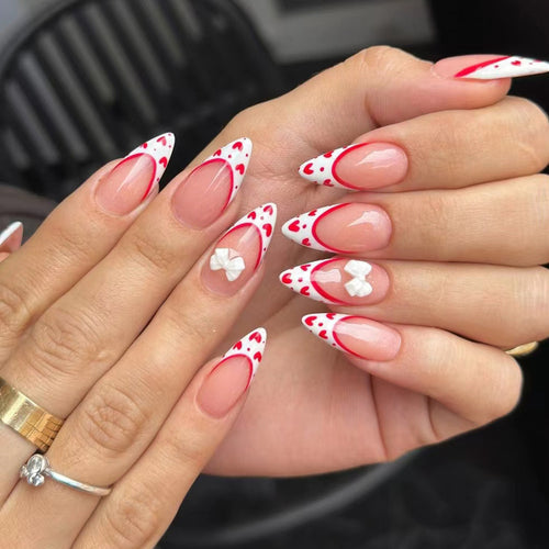 Herz-Themen Nagelkunst Design Karnz