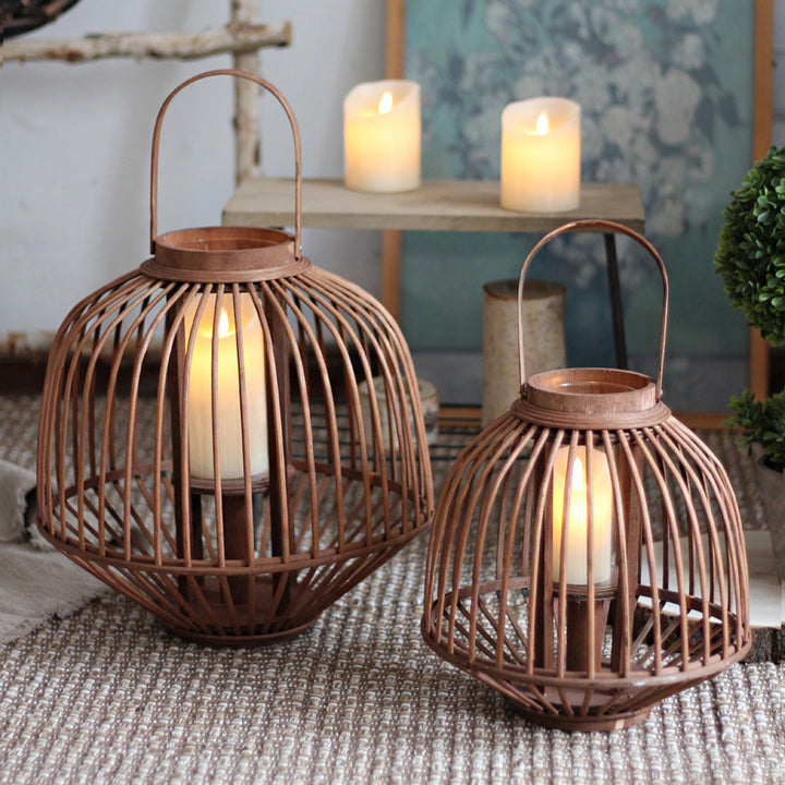 Dekorative Rattan-Laterne Karnz