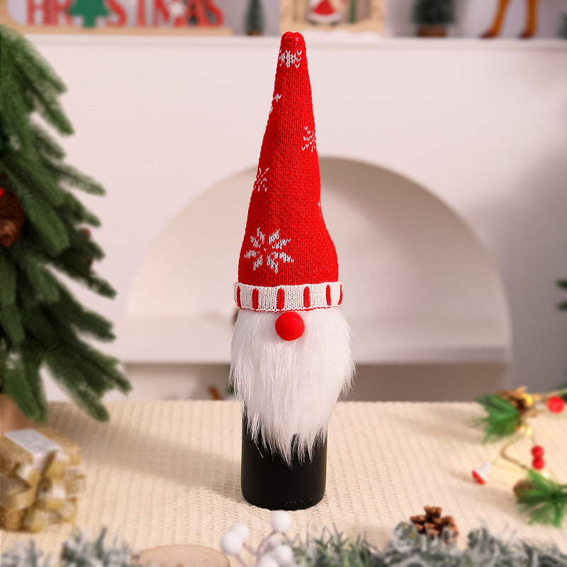 Dekorative Weihnachtsmann-Flaschenwärmer Karnz