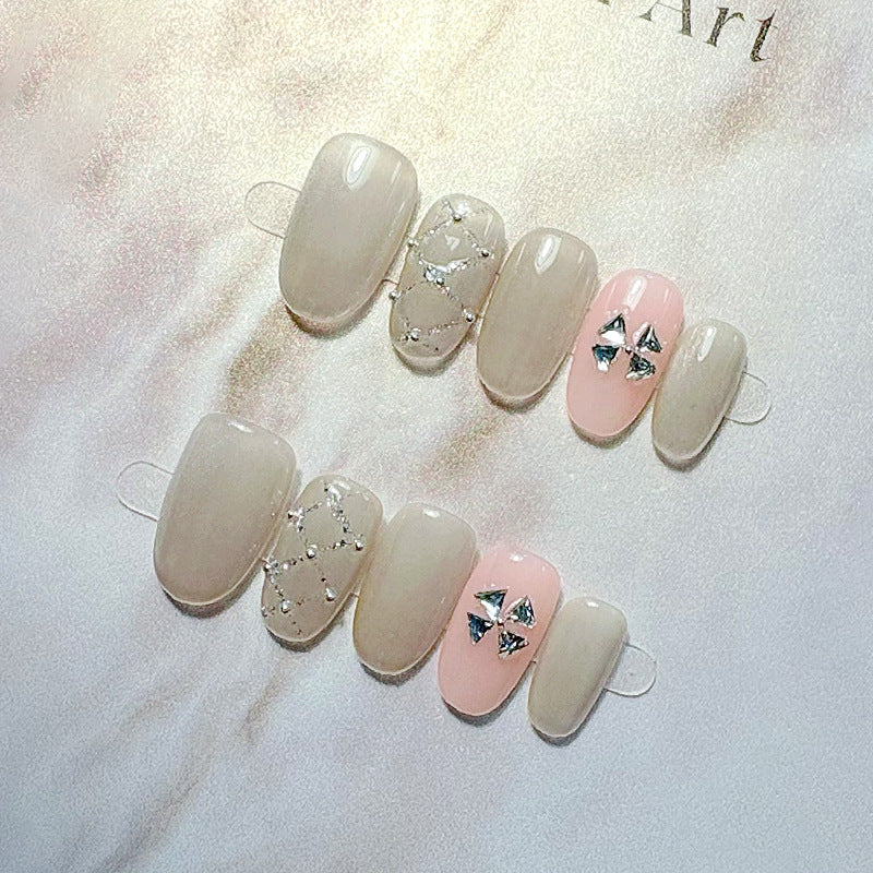 French Tip Press-On Nail Set Karnz
