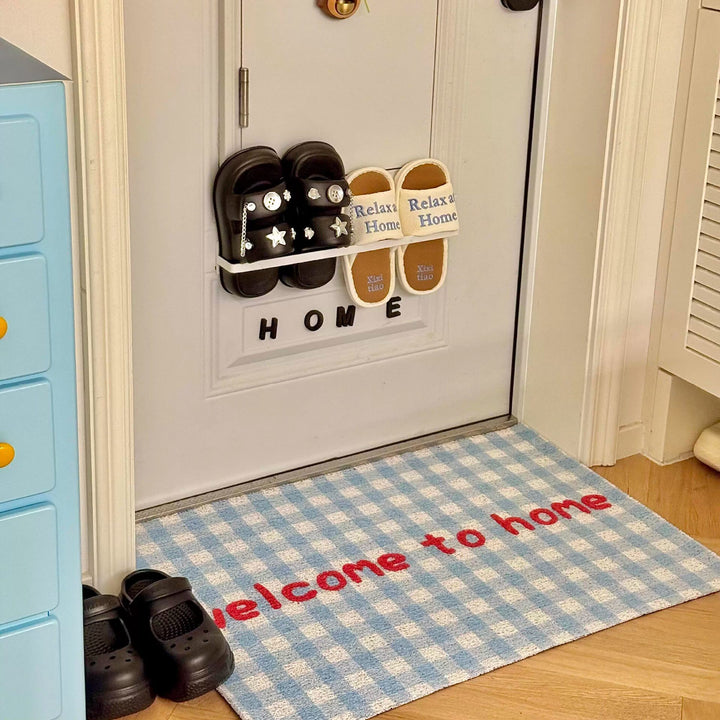Stylische Gingham-Muster Dekorative Matte