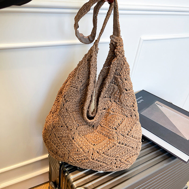 Ethisch Hergestellter Handgewebter Häkel-Tote-Bag Karnz