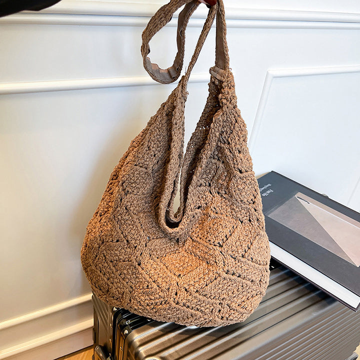 Ethisch Hergestellter Handgewebter Häkel-Tote-Bag Karnz