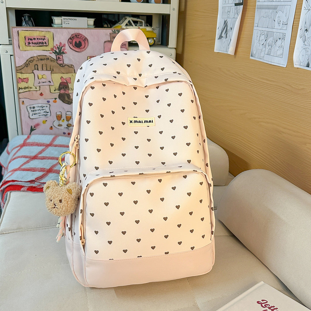 Herz-Muster Freizeit Rucksack Karnz