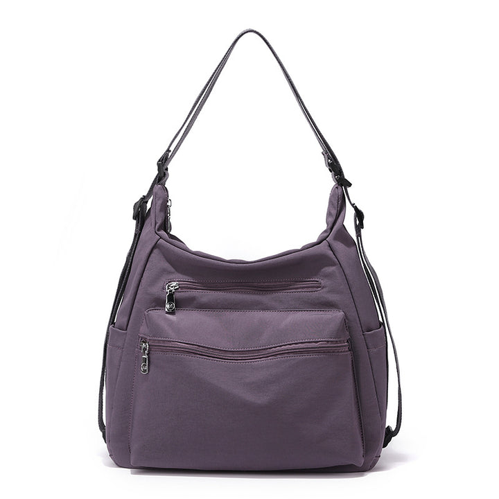 Multi-Reißverschluss Freizeit Schultertasche Karnz
