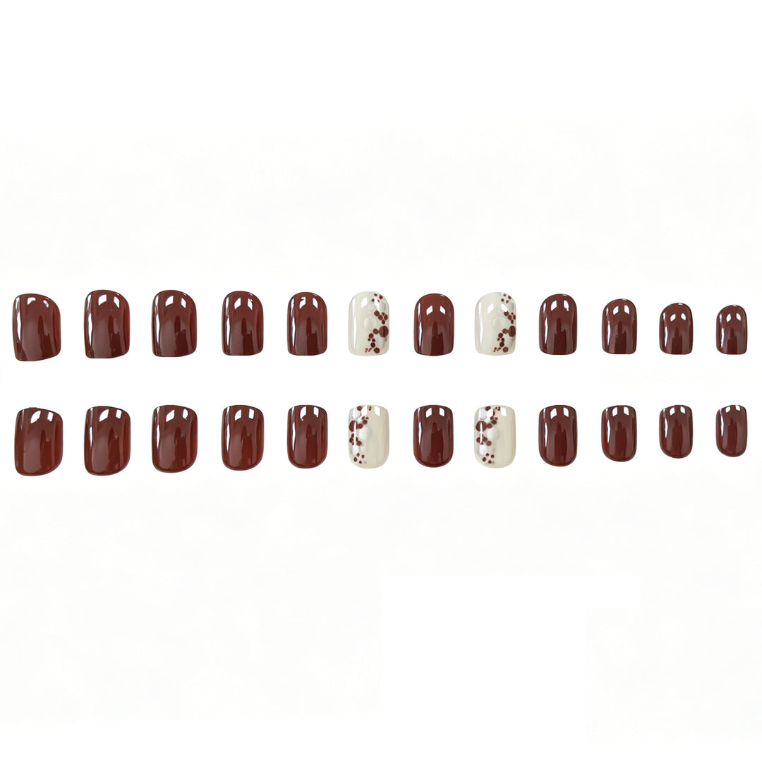 Elegante Glänzende Nagelkunst Karnz