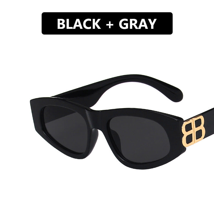 Damen modische Cat-Eye Sonnenbrille mit luxuriösen Akzenten Karnz
