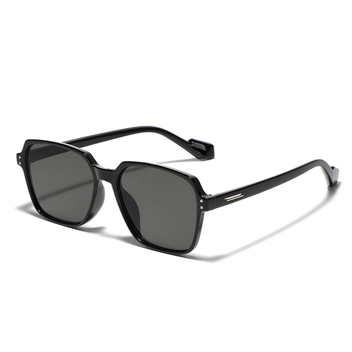 Damen quadratische Sonnenbrille mit modischem Kunststoffrahmen und polarisierten Gläsern Karnz