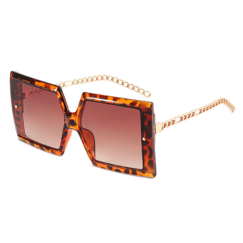 Damen elegante oversized Sonnenbrille mit quadratischem Rahmen Karnz
