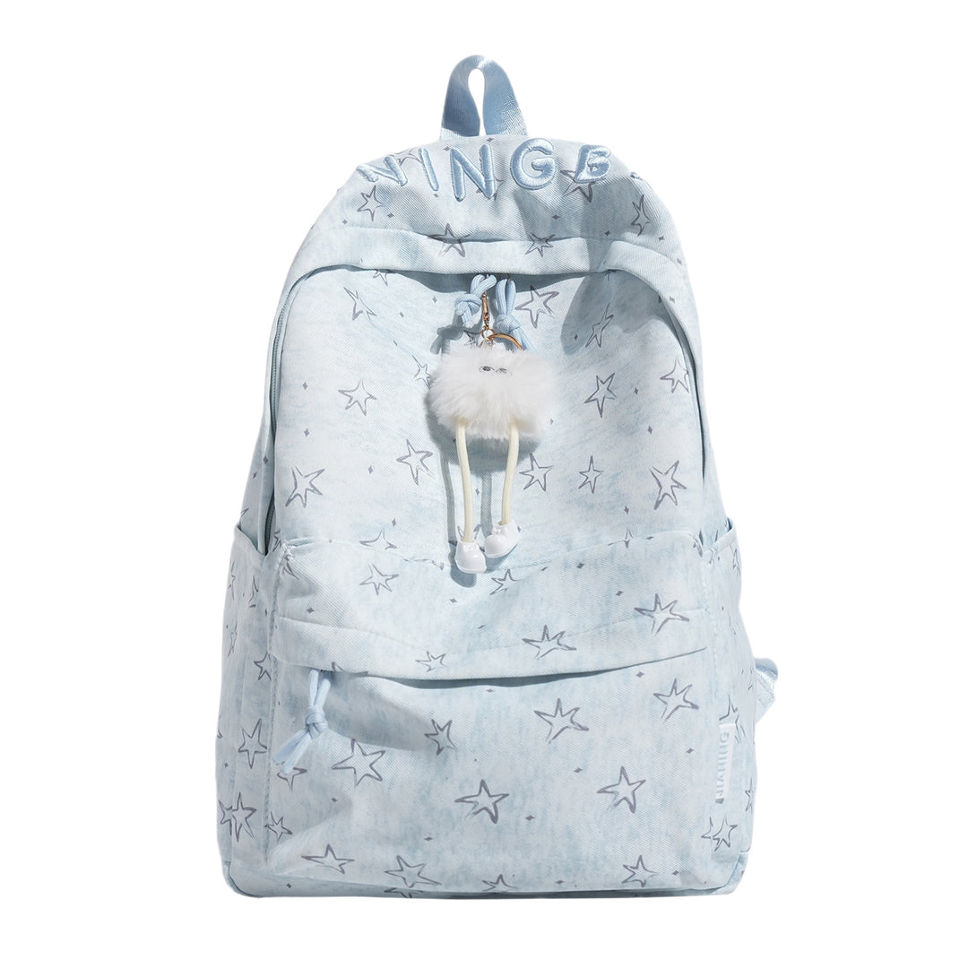 Damen stilvoller Stern-Print Rucksack Karnz