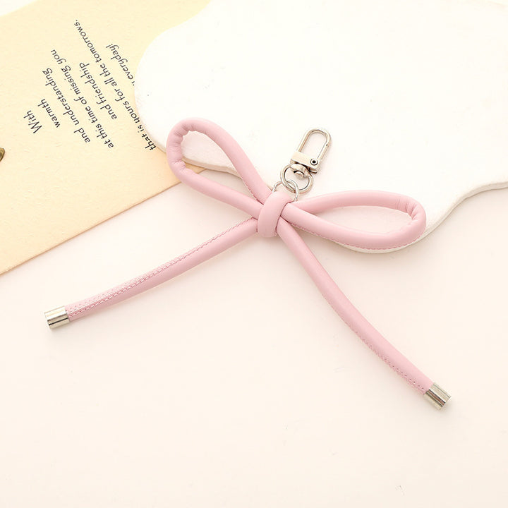 Stylischer Schleifen-Knoten Schlüsselanhänger Halter Karnz