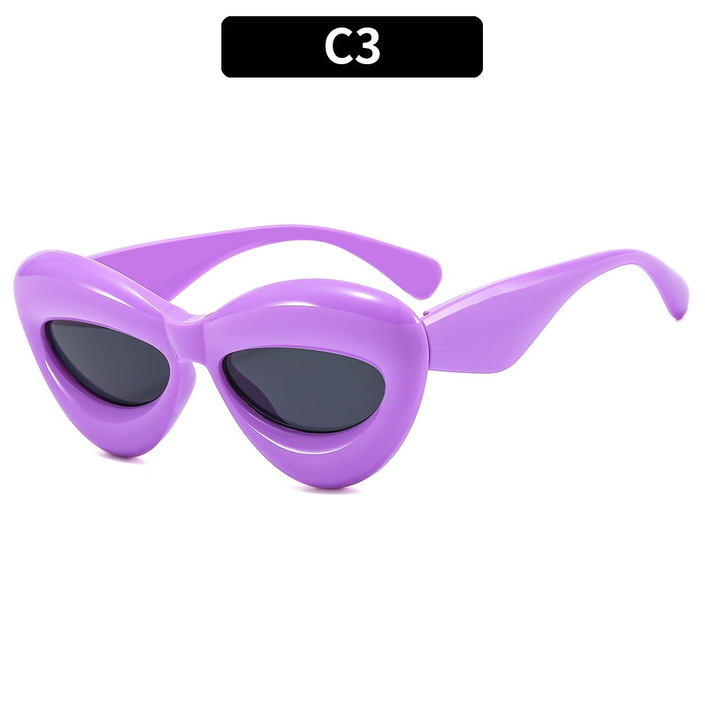 Futuristische Katzenaugen-Sonnenbrille  1787664573
