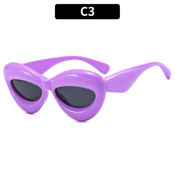 Futuristische Katzenaugen-Sonnenbrille  1787664573