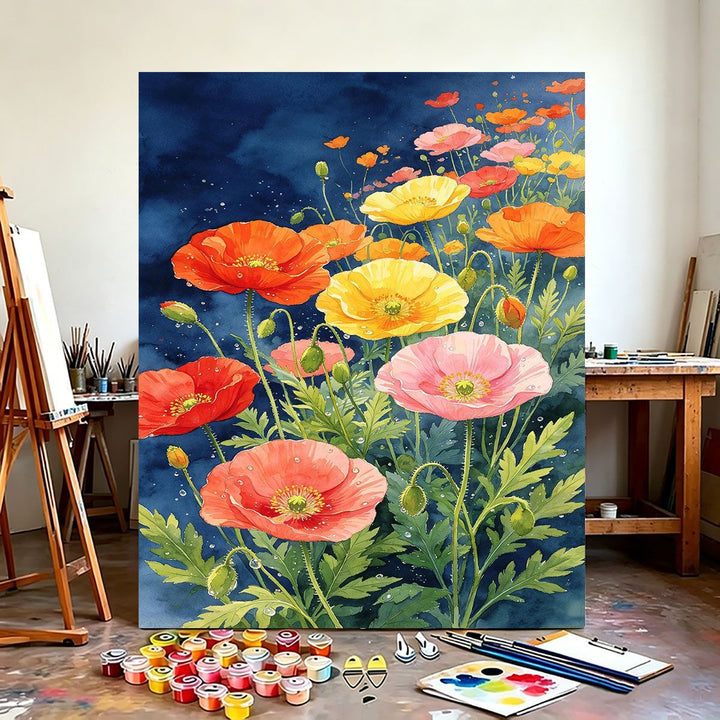 Floral-Theme Wandkunst Leinwanddruck Karnz