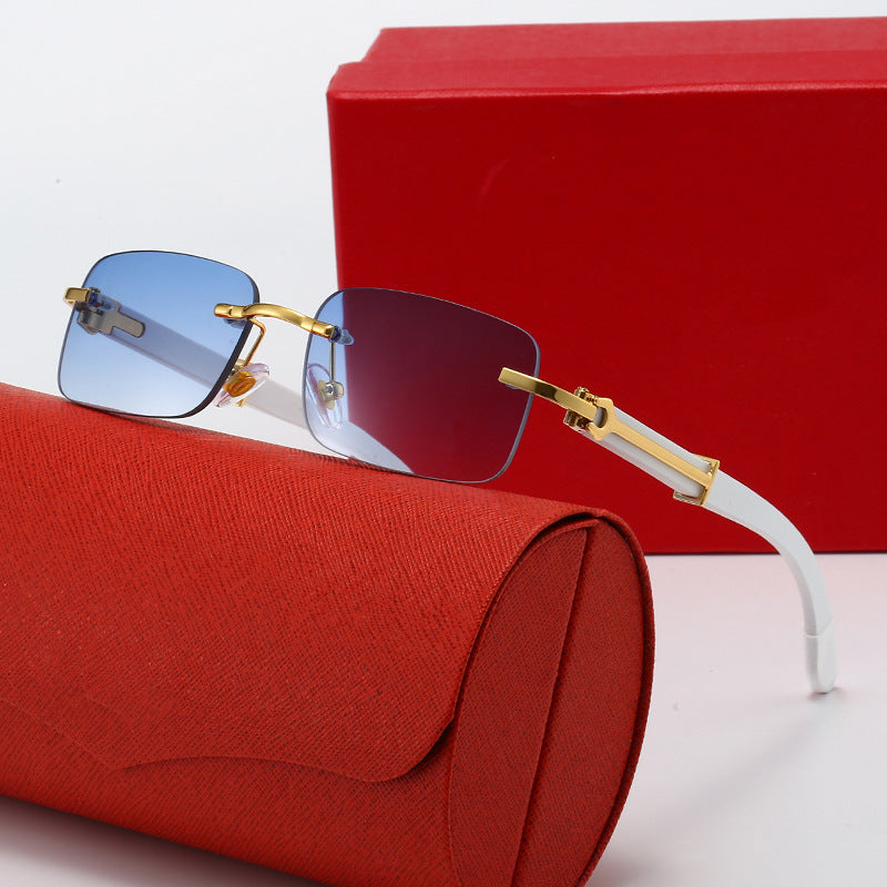 Damen modische Sonnenbrille mit elegantem Metallgestell und polarisierten Gläsern Karnz