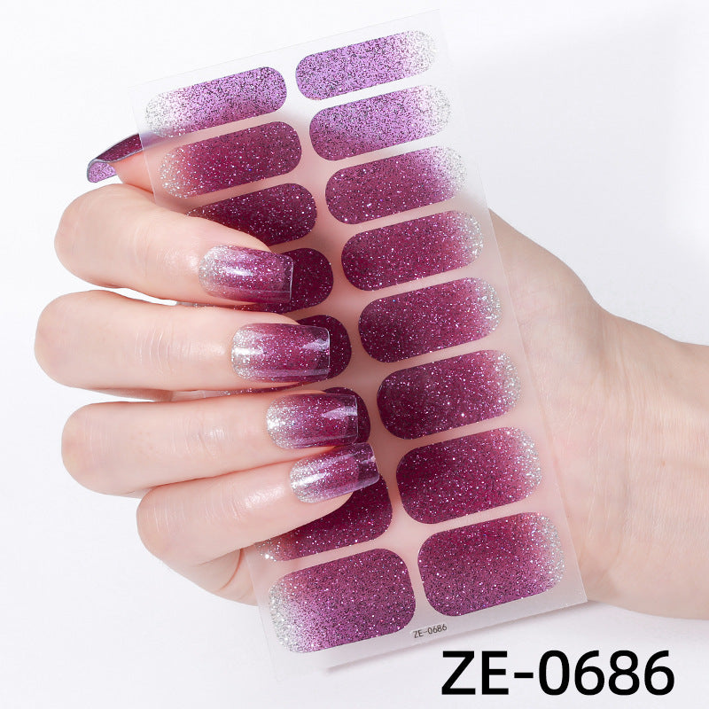 Glitter Ombre Nagelwraps  1790954415
