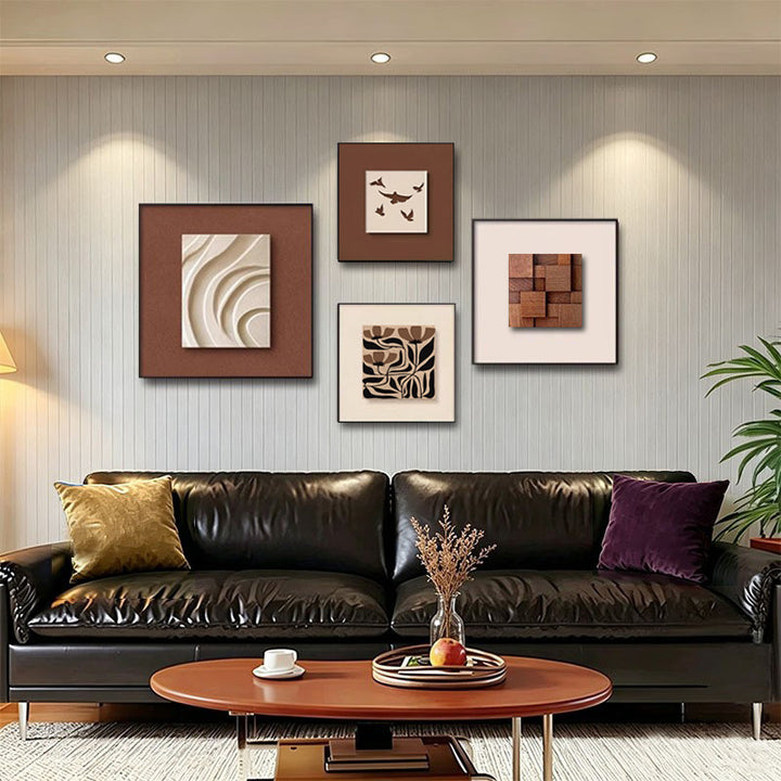 Abstrakte Wandkunst Kollektion Set