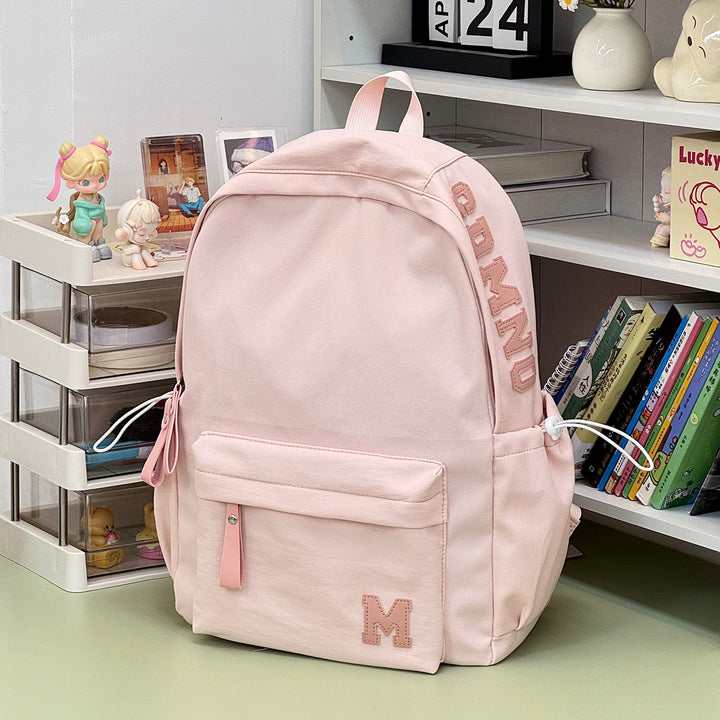 Stylischer Canvas-Rucksack mit plüschigem Schlüsselanhänger Karnz