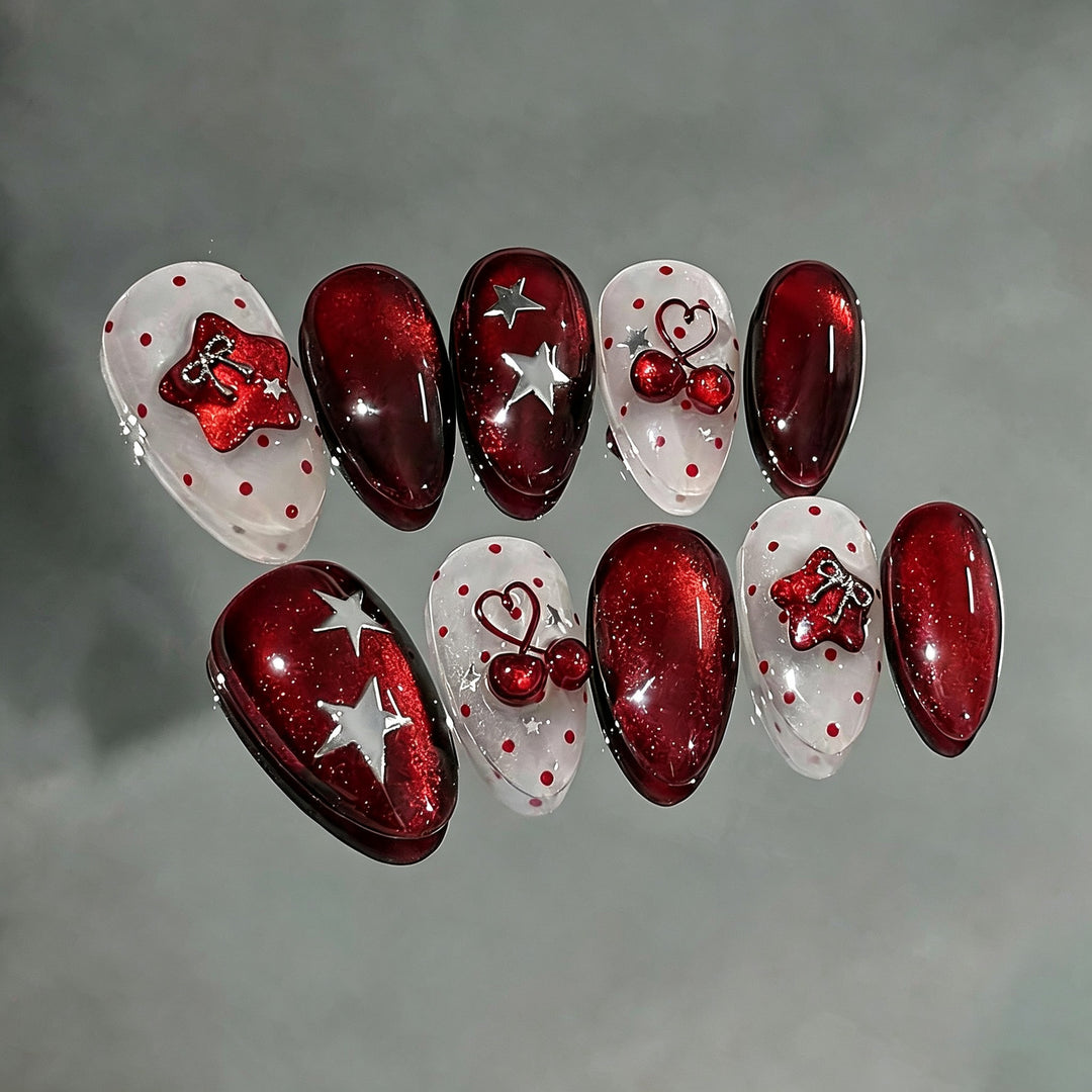 Kreatives thematisches Druck-nagelkunst-set mit dekorativen elementen Karnz