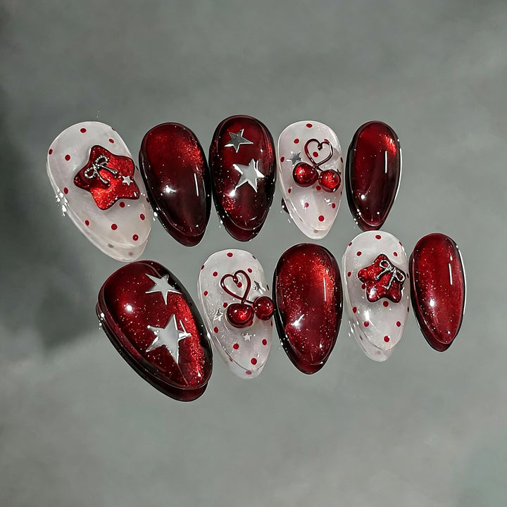 Kreatives thematisches Druck-nagelkunst-set mit dekorativen elementen Karnz