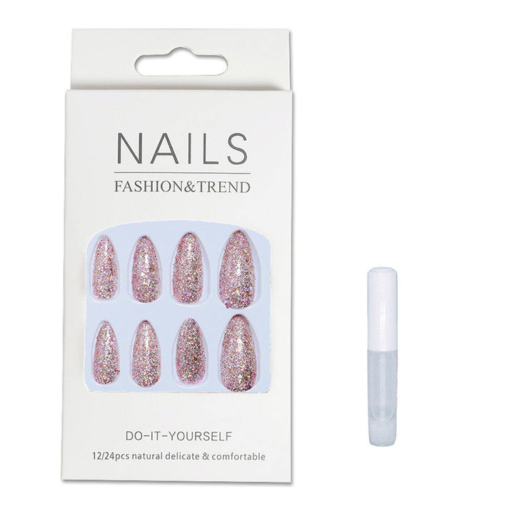 Glamouröser Glitter Press-On Nagel Set Karnz