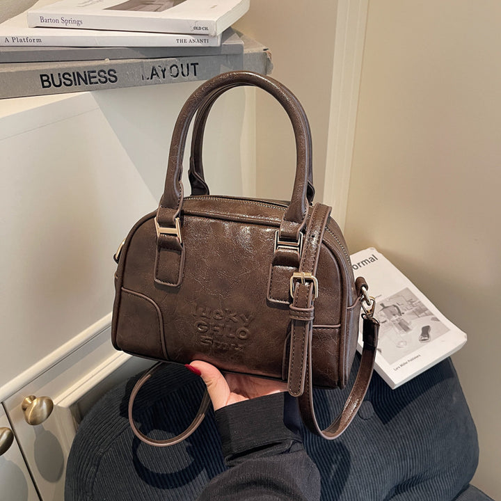 Luxuriöse Strukturierte Handtasche aus Fauxleder Karnz