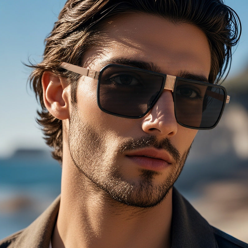 Damen modische Sonnenbrille im modernen, eckigen Design Karnz