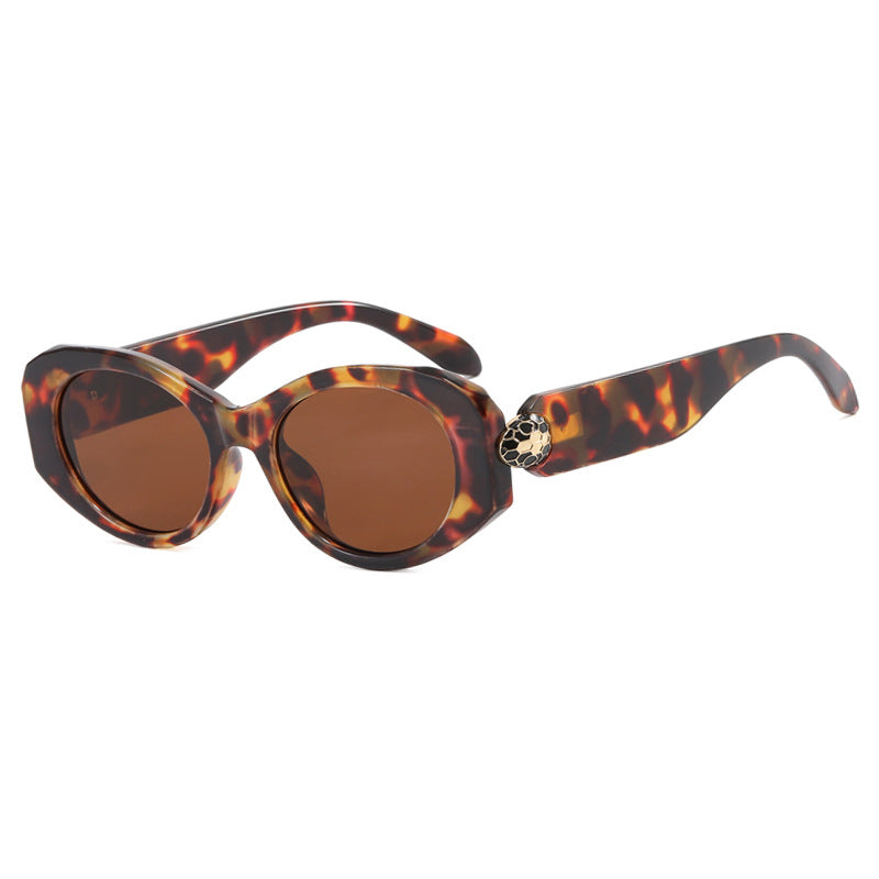 Damen extravagante Sonnenbrille im einzigartigen Schildkrötenmuster Karnz